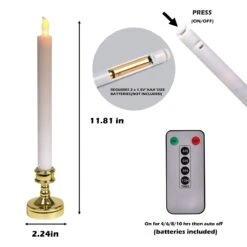 Flameless Halloween Candles With Holders 12 Packs -Popfun 12 packs flameless halloween candles with holders 269949