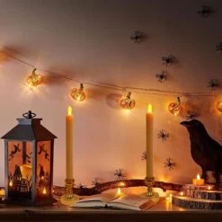 Flameless Halloween Candles With Holders 12 Packs -Popfun 12 packs flameless halloween candles with holders 727997