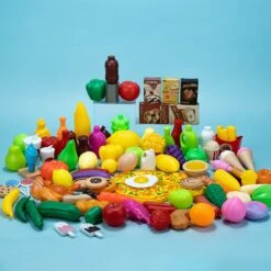 Kids Kitchen Play Food Set 128pcs