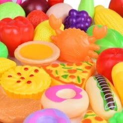 Kids Kitchen Play Food Set 128pcs -Popfun 128 pcs kids kitchen play food set 275013