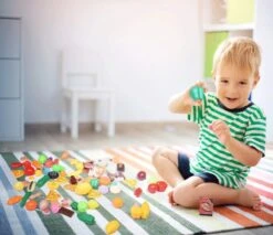 Kids Kitchen Play Food Set 128pcs -Popfun 128 pcs kids kitchen play food set 632053