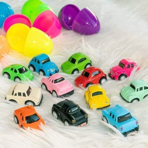 Easter Eggs Prefilled With Pull Back Car Toys 12pcs 6 Easter Eggs Prefilled With Pull Back Car Toys 12pcs - Image 4
