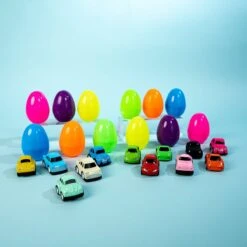 Easter Eggs Prefilled With Pull Back Car Toys 12pcs