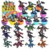 12PCS Easter Eggs Pre-Filled With Mini Dragon Action Figures -Popfun 12pcs easter eggs pre filled with mini dragon action figures 974717