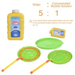 Big Bubbles Maker With Bubble Solutions 14pcs -Popfun 14 pcs big bubbles maker with bubble solutions 903445