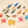 Realistic Sea Animals Bath Toys 18pcs -Popfun 18 pcs sea animals bath toys 784889