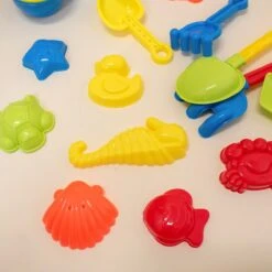 Beach Toys, 19 Piece Sand Toys Set Kids Sandbox Toys -Popfun 19 pcs sea animal beach sand toys for kids 143347