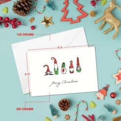 72PCS Christmas Greeting Cards, Envelopes & Stickers Set -Popfun 24pcs christmas greeting cards 571977