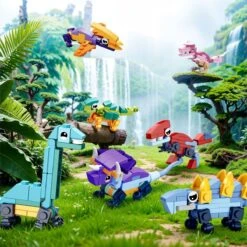 24PCS Valentine's Day Dinosaur Building Blocks With Heart-Shaped Boxes -Popfun 24pcs valentines day dinosaur building blocks with heart shaped boxes 170284