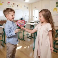 24PCS Valentine's Day Dinosaur Building Blocks With Heart-Shaped Boxes -Popfun 24pcs valentines day dinosaur building blocks with heart shaped boxes 315368