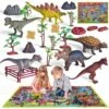 Dinosaurs Toys With Large Activity Play Mat 26pcs -Popfun 26 pcs dinosaurs toys with large activity play mat 795709