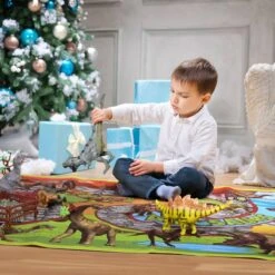 Dinosaurs Toys With Large Activity Play Mat 26pcs -Popfun 26 pcs dinosaurs toys with large activity play mat 883875