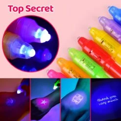 28PCS Invisible Ink Pens & Valentine’s Day Personalized Cards For Kids -Popfun 28pcs invisible ink pens valentines day personalized cards for kids 982834