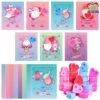 28PCs Valentine's Day Eye Heart-Shaped Slime With Greeting Cards -Popfun 28pcs valentines day eye heart shaped slime with greeting cards 751496