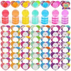 28PCs Valentine’s Slime With Maze Box & Heart-Shaped Cards