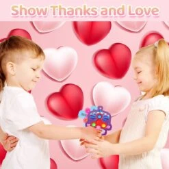 32PCs Valentine Fidget Spinner Stress Relief Toys With Valentine Cards -Popfun 32pcs valentine fidget spinner stress relief toys with valentine cards 330250