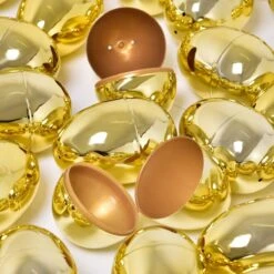 Golden Fillable Easter Eggs (36pcs) -Popfun 36 pcs golden fillable easter eggs 656563