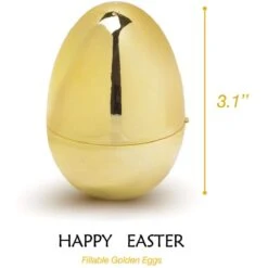 Golden Fillable Easter Eggs (36pcs) -Popfun 36 pcs golden fillable easter eggs 718498