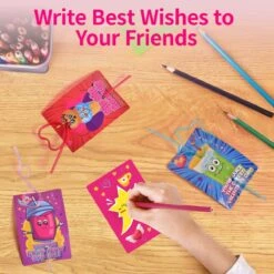 36PCS Kids' Valentine Cards With Crazy Loop Straws Set -Popfun 36pcs kids valentine cards with crazy loop straws set 548946