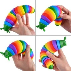 Fidget Slug Toys 3pcs -Popfun 3pcs fidget slug stress relief toys 196630