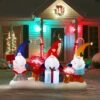 Xmas Gnomes Holiday Inflatable 4ft -Popfun 4 ft xmas gnomes holiday inflatable 572179