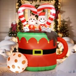 5FT Inflatable Christmas Gingerbread Couple