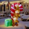 Gingerbread Stack Holiday Inflatable 6ft -Popfun 6 ft gingerbread stack holiday inflatable 903826