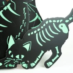 Glowy Black Cats Halloween Yard Signs 6 Pcs -Popfun 6 pcs glowy black cats halloween yard signs 629099