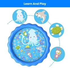 60 Inches Splash Pad For Kids -Popfun 60 inches splash pad for kids 756788