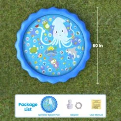 60 Inches Splash Pad For Kids -Popfun 60 inches splash pad for kids 814745