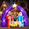 7.5FT Inflatable Christmas Nativity Set -Popfun 75 inflatatable christmas nativity 879281