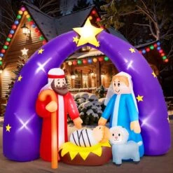 7.5FT Inflatable Christmas Nativity Set