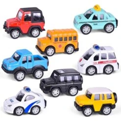 Metal Pull Back Cars 8pcs