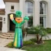St. Patrick's Day Leprechaun Inflatable 8.8ft -Popfun 88 ft st patricks day leprechaun inflatable 211053