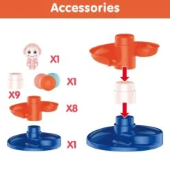 9-Tier Tower Ball Drop Toy For Toddler -Popfun 9 tier tower ball drop toy for toddler 766103