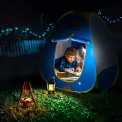 Kids Play Tent With Camping Toys, Toddler Tent With Battery Lantern, Kids Pop Up Tent Indoor Outdoor Toys Christmas Birthday Gifts For Boys -Popfun F 1055 4