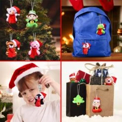 Mini Stuffed Animals Christmas Advent Calendar 2024 For Kids, Christmas Countdown Calendar With Assorted Mini Animal Plush Toy Set For Kids Christmas Party Favors (24 Varieties) -Popfun F 1093 Amz 04