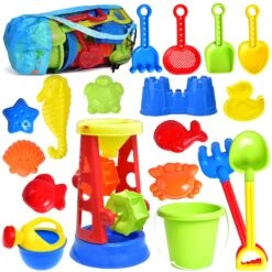 Beach Toys, 19 Piece Sand Toys Set Kids Sandbox Toys -Popfun F 129 01 1