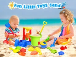Beach Toys, 19 Piece Sand Toys Set Kids Sandbox Toys -Popfun F 129 01