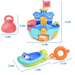 Captain Bear's Pirate Ship Set 8 Pcs -Popfun F 392 7