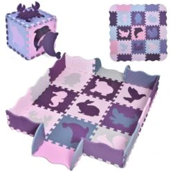 Purple Animals Playmat 25pcs -Popfun F 699 2
