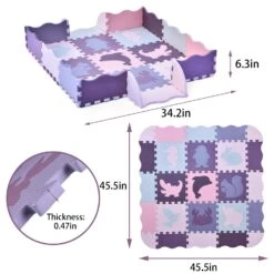 Purple Animals Playmat 25pcs -Popfun F 699 3