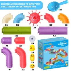 Water Slide Bathtub Toys For Toddlers -Popfun F 965 4