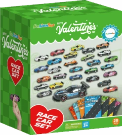 Valentines Day Gifts Cards With Racing Car Toys 28pcs 11 Valentines Day Gifts Cards With Racing Car Toys 28pcs -Popfun F 991