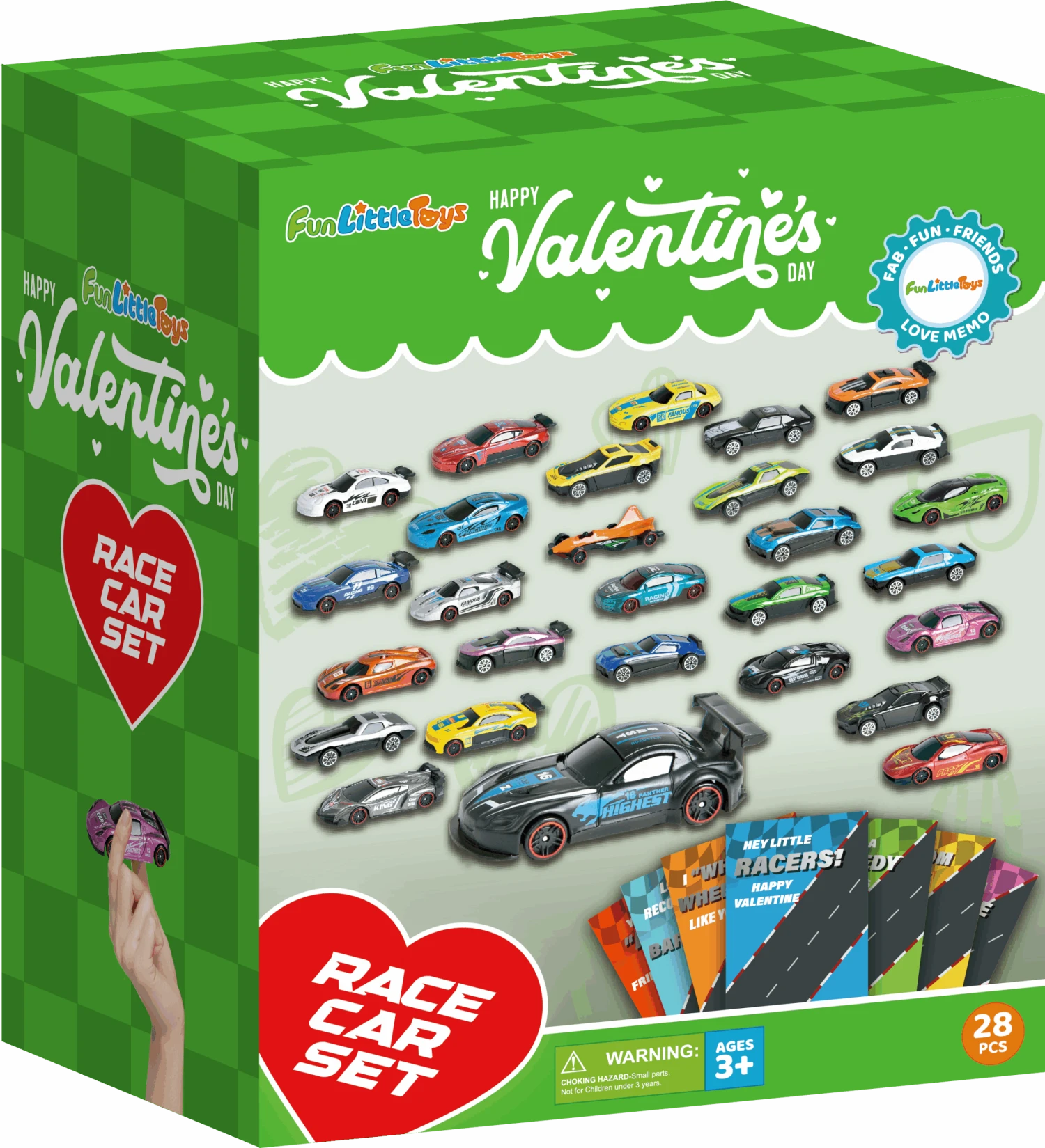 Valentines Day Gifts Cards With Racing Car Toys 28pcs 7 Valentines Day Gifts Cards With Racing Car Toys 28pcs - Image 5