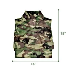 Army Pop-Up Play Tent With Vest -Popfun army pop up play tent with vest 707484