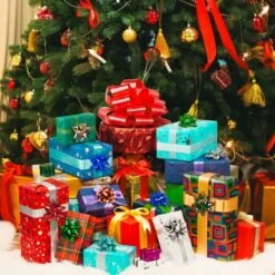 90PCS Christmas Assorted Gift Wrap Pull Bows -Popfun assorted gift wrap bows 391961