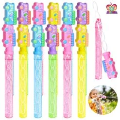 Assorted Macaron Ice Cream Bubble Wand Sticks
