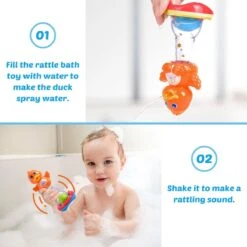 Baby Duck Bath Toys 8pcs -Popfun baby duck bath toys 8 pcs 784150