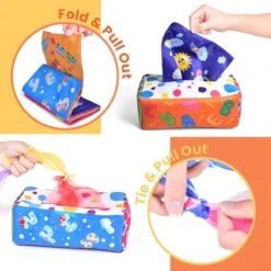 Baby Tissue Box Toy -Popfun baby tissue box toy 511990